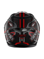 GIVI 50.8 Mystical Siyah - Kırmızı - Titanium Full Face Kask