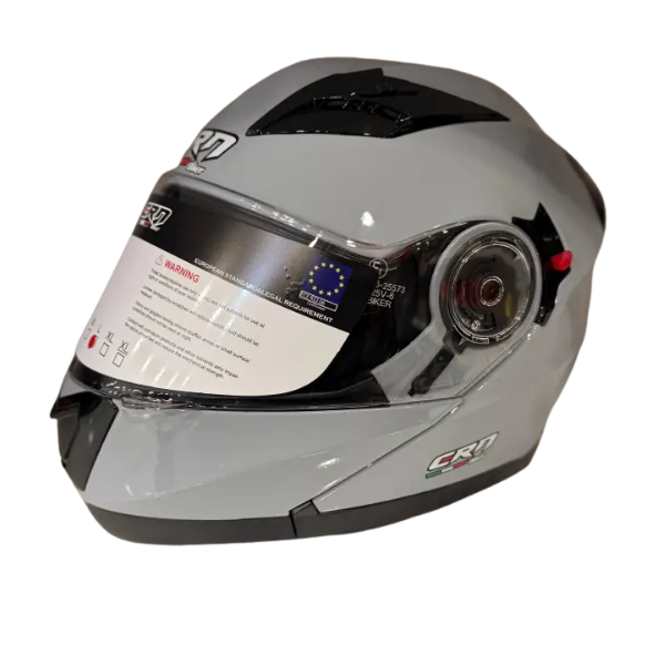 CRN 925 Nardo Gri Güneş Vizörlü Çenesi Açılır Kask