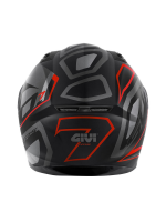 GIVI 50.7 Proton Mat Siyah - Kırmızı Full Face Kask