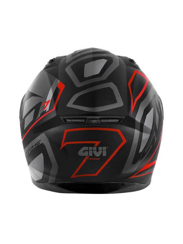 GIVI 50.7 Proton Mat Siyah - Kırmızı Full Face Kask