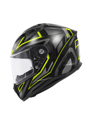 GIVI 50.7 Proton Mat Siyah - Sarı Full Face Kask