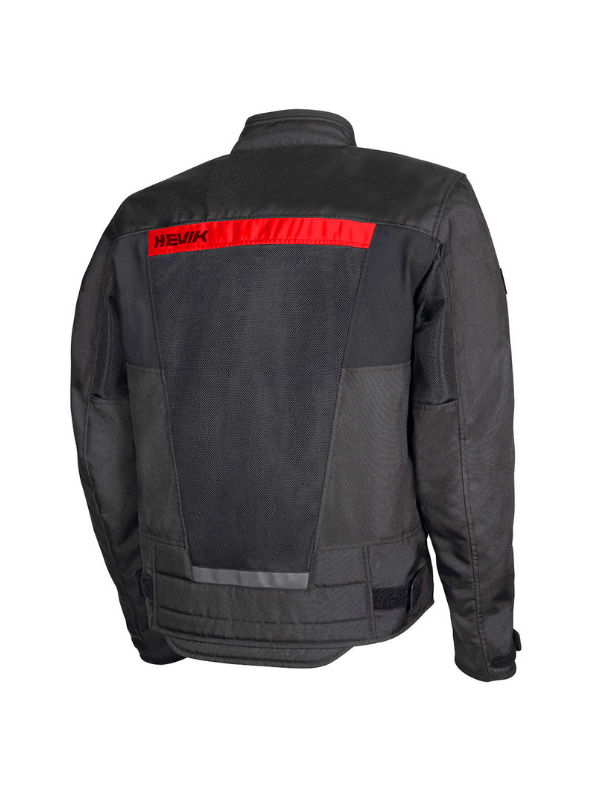 Hevik Scirocco Siyah - Kırmızı Mevsimlik Motorcu Montu