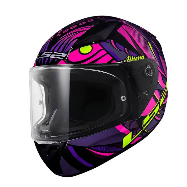 LS2 Rapid 2 Athena Siyah - Mor Full Face Kask