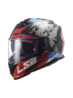 LS2 Storm 2 Sprinter Mat Siyah - Kırmızı Titanyum Full Face Kask