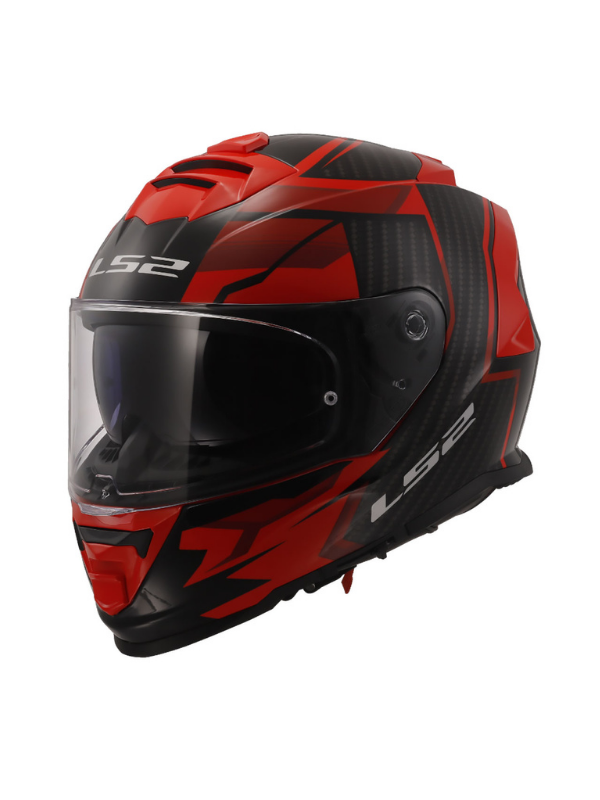 LS2 Storm 2 Tracker Siyah Kırmızı Kask Full Face Kask