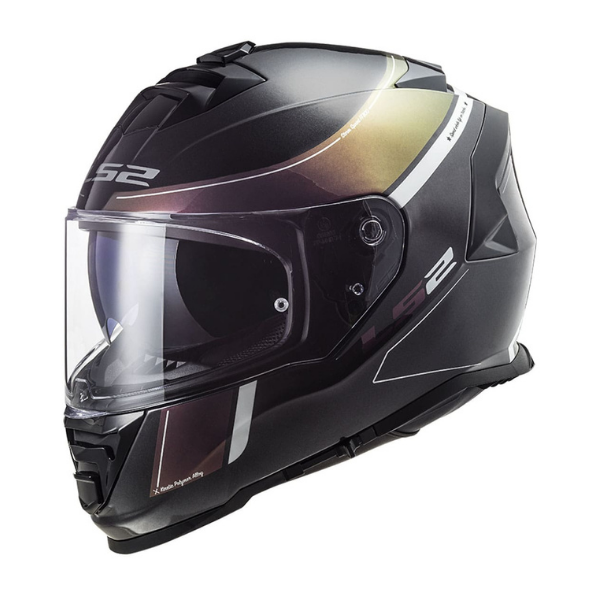 LS2 Storm 2 Velvet Mat Siyah - Gökkuşağı Full Face Kask