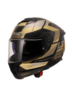 LS2 Stream 2 Road Mat Siyah - Gold - Gri Full Face Kask