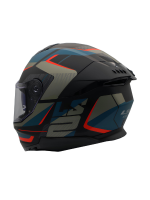 LS2 Stream 2 Vintage Mat Siyah - Gri - Mavi - Kırmızı  Full Face Kask