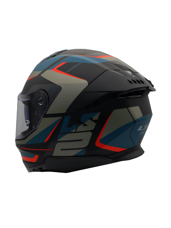 LS2 Stream 2 Vintage Mat Siyah - Gri - Mavi - Kırmızı  Full Face Kask