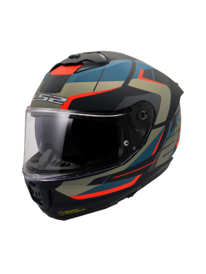 LS2 Stream 2 Vintage Mat Siyah - Gri - Mavi - Kırmızı  Full Face Kask