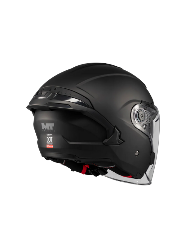 MT Cosmo SV Mat Siyah Çenesiz Motosiklet Kaskı