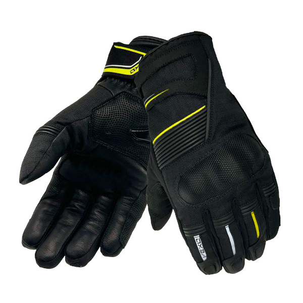 Vexo North H20 Siyah - Sarı Kışlık Motorcu Eldiveni