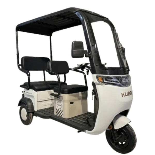 Kuba Optimus Ultra 3 Tekerli Elektrikli Motosiklet Beyaz