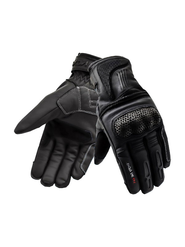 Vexo Patriot H20 Siyah Kışlık Motorcu Eldiveni