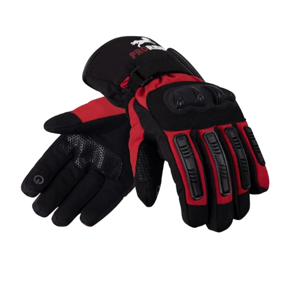 Prorider Kırmızı Kışlık Motorcu Eldiveni