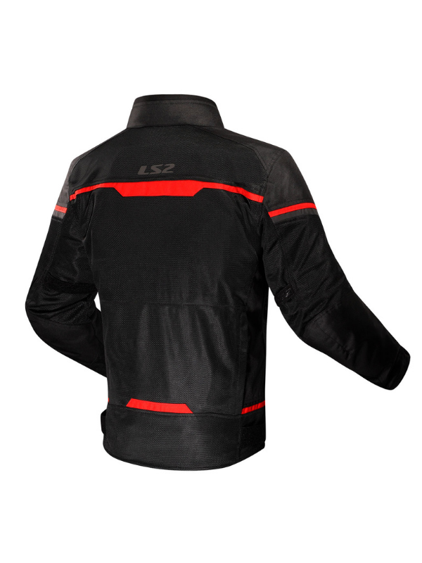 LS2 Riva Siyah - Kırmızı Mevsimlik Motorcu Montu