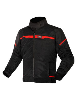 LS2 Riva Siyah - Kırmızı Mevsimlik Motorcu Montu