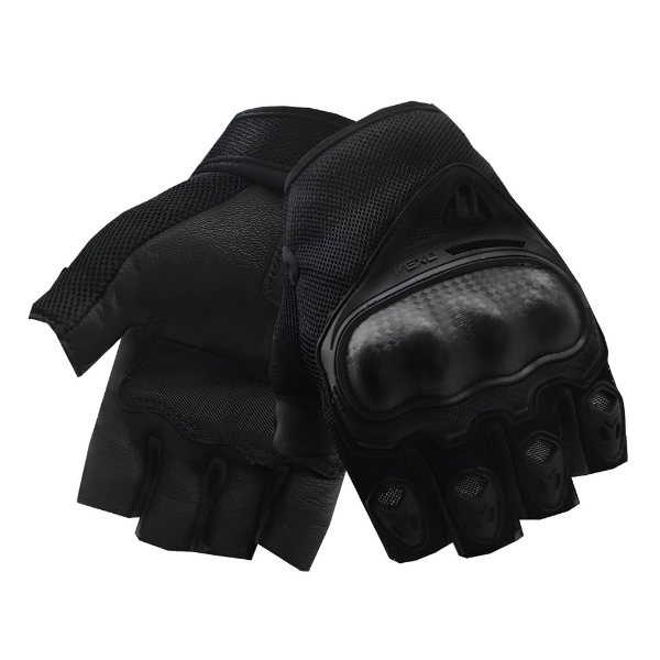 Vexo Santa 2 Siyah Yazlık Motorcu Eldiveni