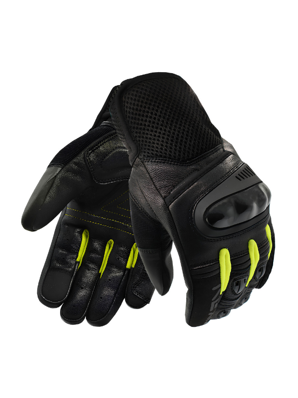 Vexo Speed Up Siyah – Sarı Yazlık Motorcu Eldiveni