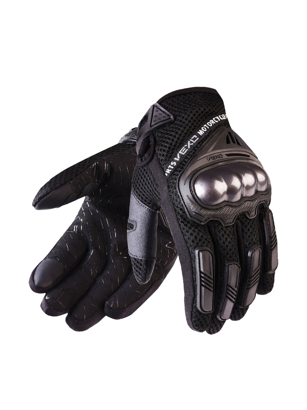 Vexo Stella Siyah Yazlık Motorcu Eldiveni