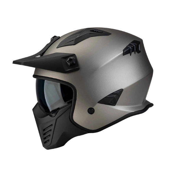 Sway SW 726X Tokyo Titanyum - Siyah Modüler Motosiklet Kaskı