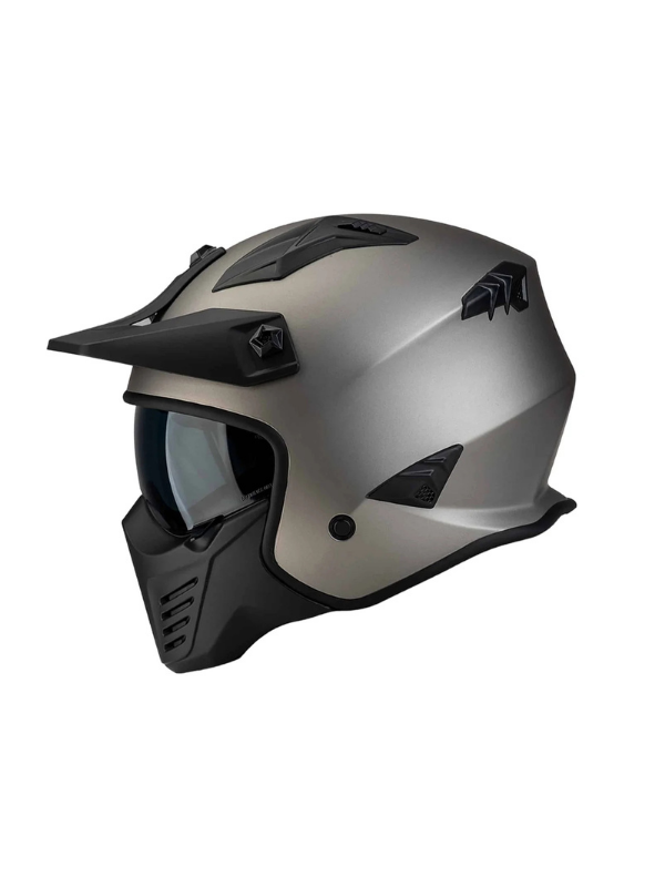 Sway SW 726X Tokyo Titanyum - Siyah Modüler Motosiklet Kaskı