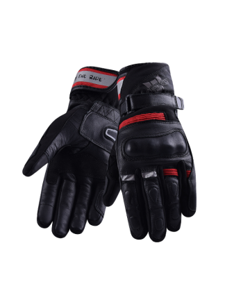 Vexo Tempest H20 Siyah - Kırmızı Kışlık Motorcu Eldiveni