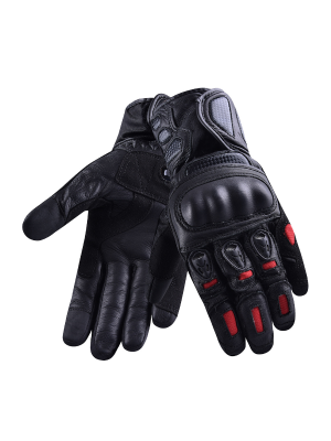 Vexo Vanguard Siyah - Kırmızı Kışlık Motorcu Eldiveni