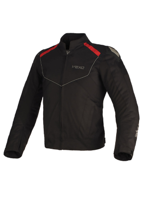 Vexo Axion H20 Siyah - Kırmızı Mevsimlik Motorcu Montu