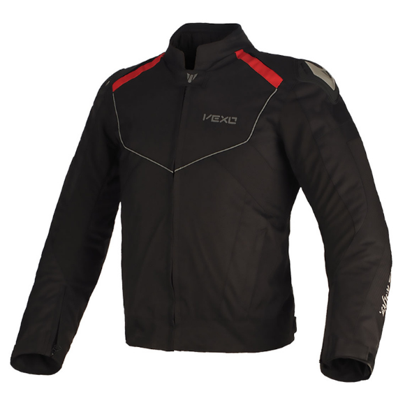Vexo Axion H20 Siyah - Kırmızı Mevsimlik Motorcu Montu