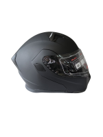 JK Mat Siyah Çene Açılır Motorcu Kaskı