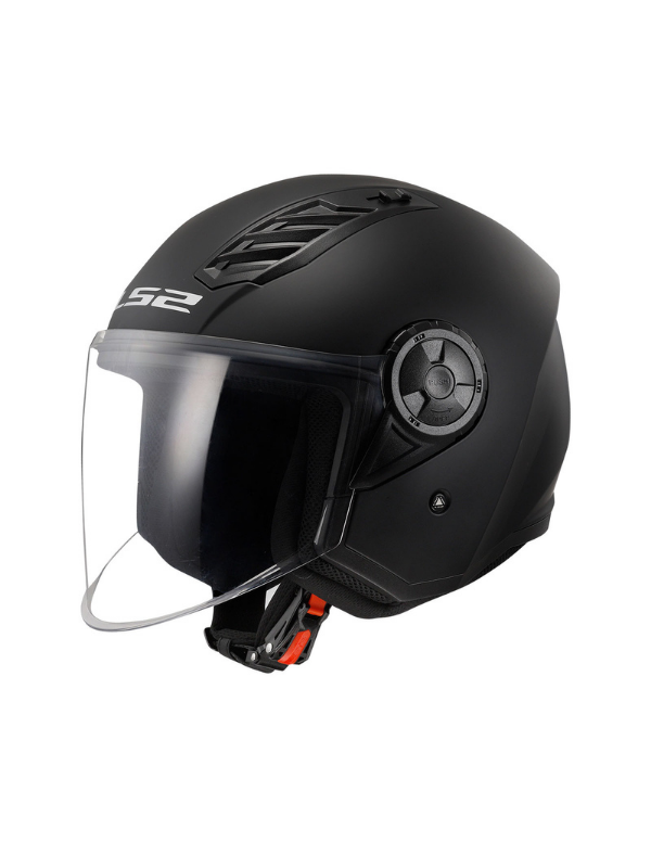 LS2 Airflow 2 Mat Siyah Çenesiz Kask