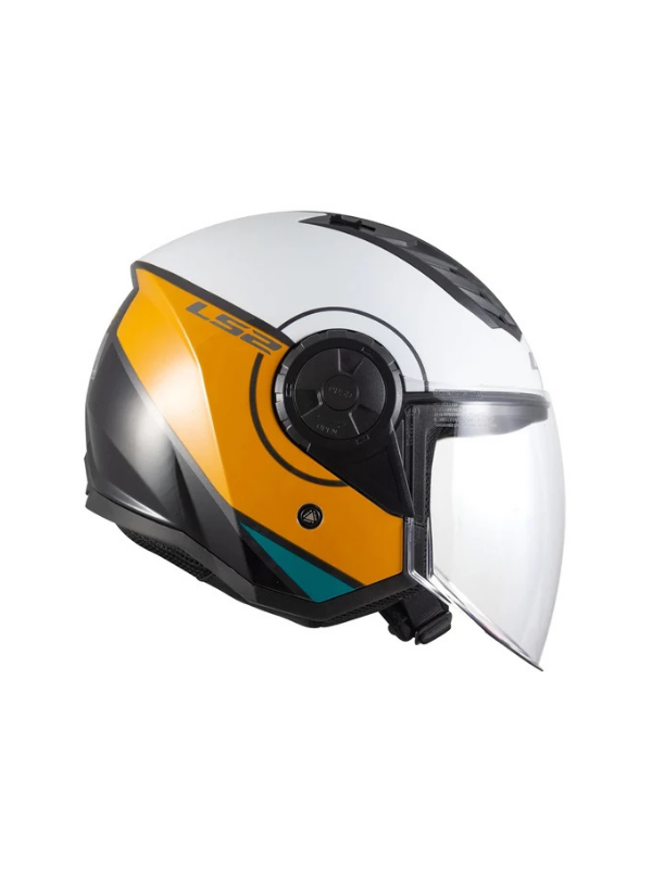 LS2 Airflow 2 Cover Siyah - Beyaz - Kahverengi Çenesiz Kask