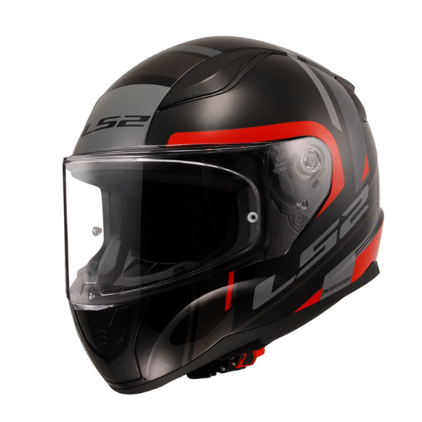 LS2 Rapid 2 Chos Siyah - Kırmızı Full Face Kask