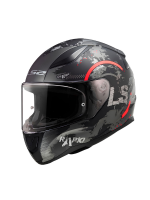LS2 Rapid 2 Circle Mat Siyah - Kırmızı Full Face Kask