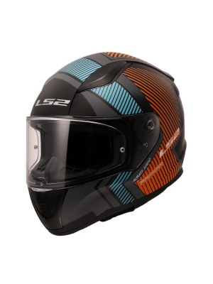 LS2 Rapid 2 Extra Mat Gri - Neon Turuncu Full Face Kask