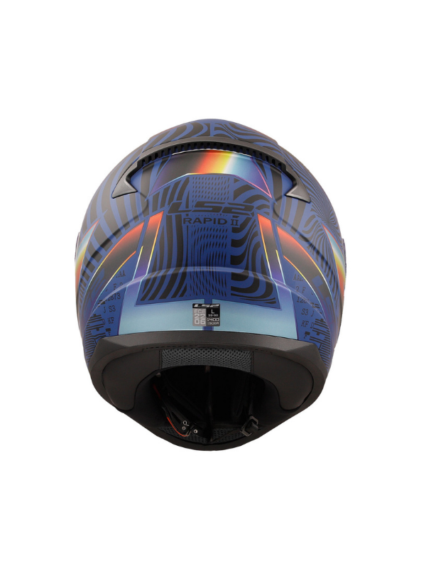 LS2 Rapid 2 Optik Mat Mavi - Mor Full Face Kask