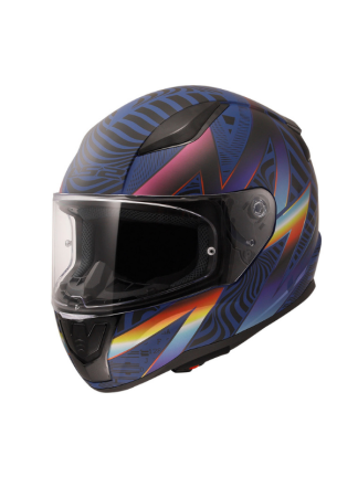 LS2 Rapid 2 Optik Mat Mavi - Mor Full Face Kask