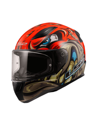 LS2 Rapid 2 Spox Kırmızı - Gri Full Face Kask