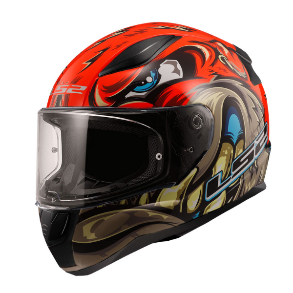 LS2 Rapid 2 Spox Kırmızı - Gri Full Face Kask
