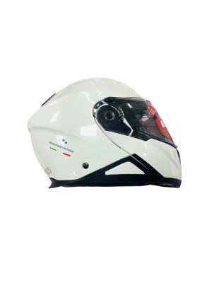 STWIN Beyaz Çene Açılır Motorcu Kaskı