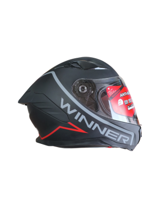 STWIN Winner Mat Siyah Full Face Motorcu Kaskı