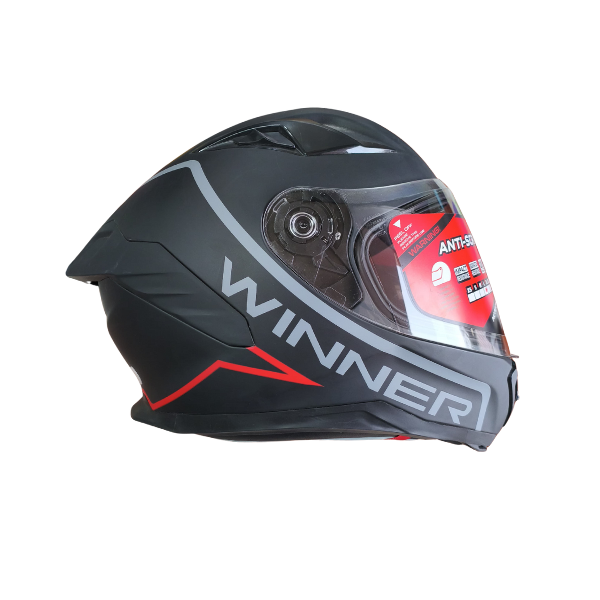 STWIN Winner Mat Siyah Full Face Motorcu Kaskı