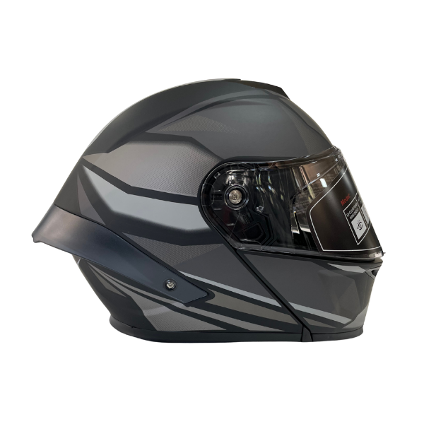 Wosen Mat Siyah 5A Çene Açılır Motorcu Kaskı