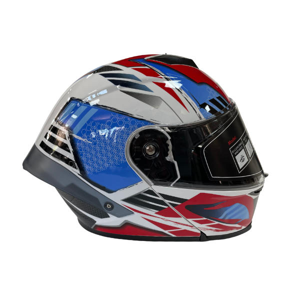 Wosen 7A Çene Desenli Açılır Motorcu Kaskı