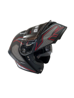 Wosen 8A Çene Desenli Açılır Motorcu Kaskı