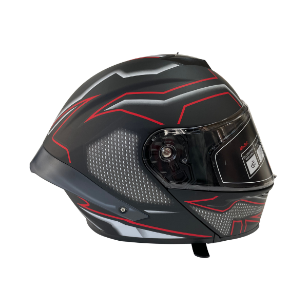 Wosen 8A Çene Desenli Açılır Motorcu Kaskı