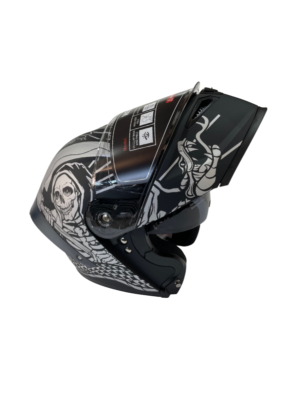 Wosen 9A Çene Desenli Açılır Motorcu Kaskı
