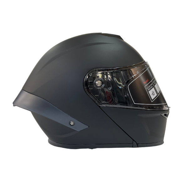 Wosen Mat Siyah Çene Açılır Motorcu Kaskı