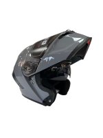 Wosen Nardo Gri Çene Açılır Motorcu Kaskı